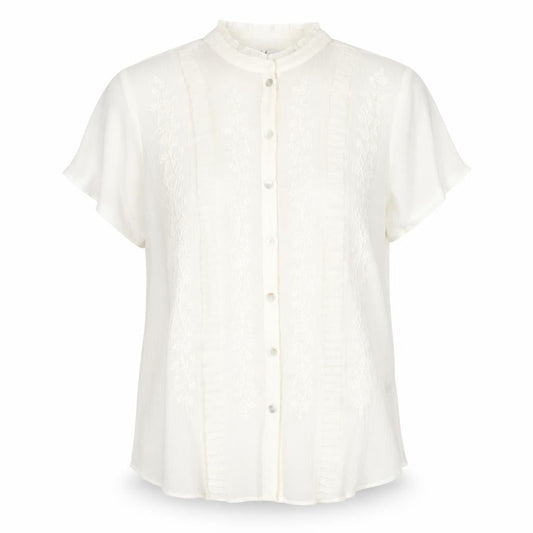 Womens UK Size 14 Joanna Hope Ivory Basic Button-Up