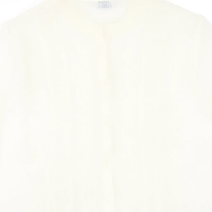 Womens UK Size 14 Joanna Hope Ivory Basic Button-Up