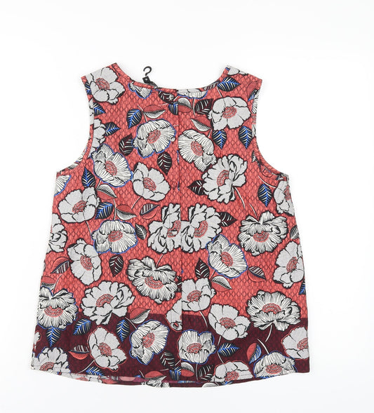 Womens UK Size 10 New Look Multicoloured Basic Tank