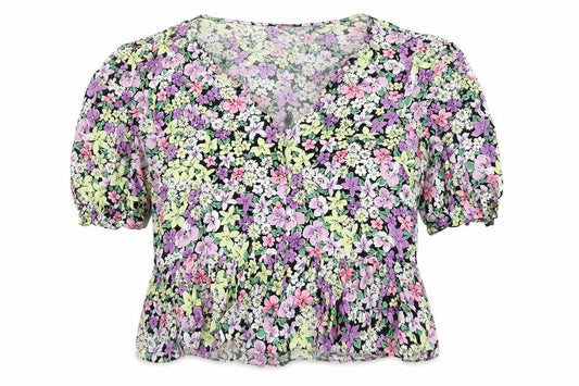 Womens UK Size 16 New Look Multicoloured Basic T-Shirt