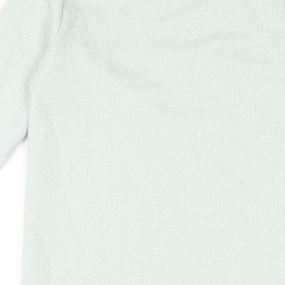 VERO MODA Womens Green Polyester A-Line Size S Round Neck Pullover