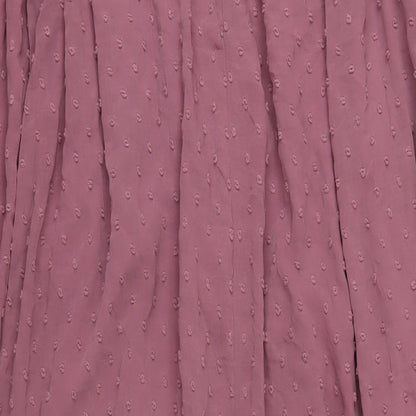 Missguided Womens Purple Polyester A-Line Size 10 Mock Neck Button