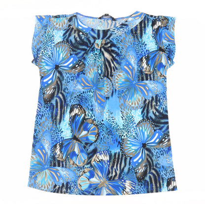 Womens UK Size 16 Joanna Hope Blue Tunic Blouse