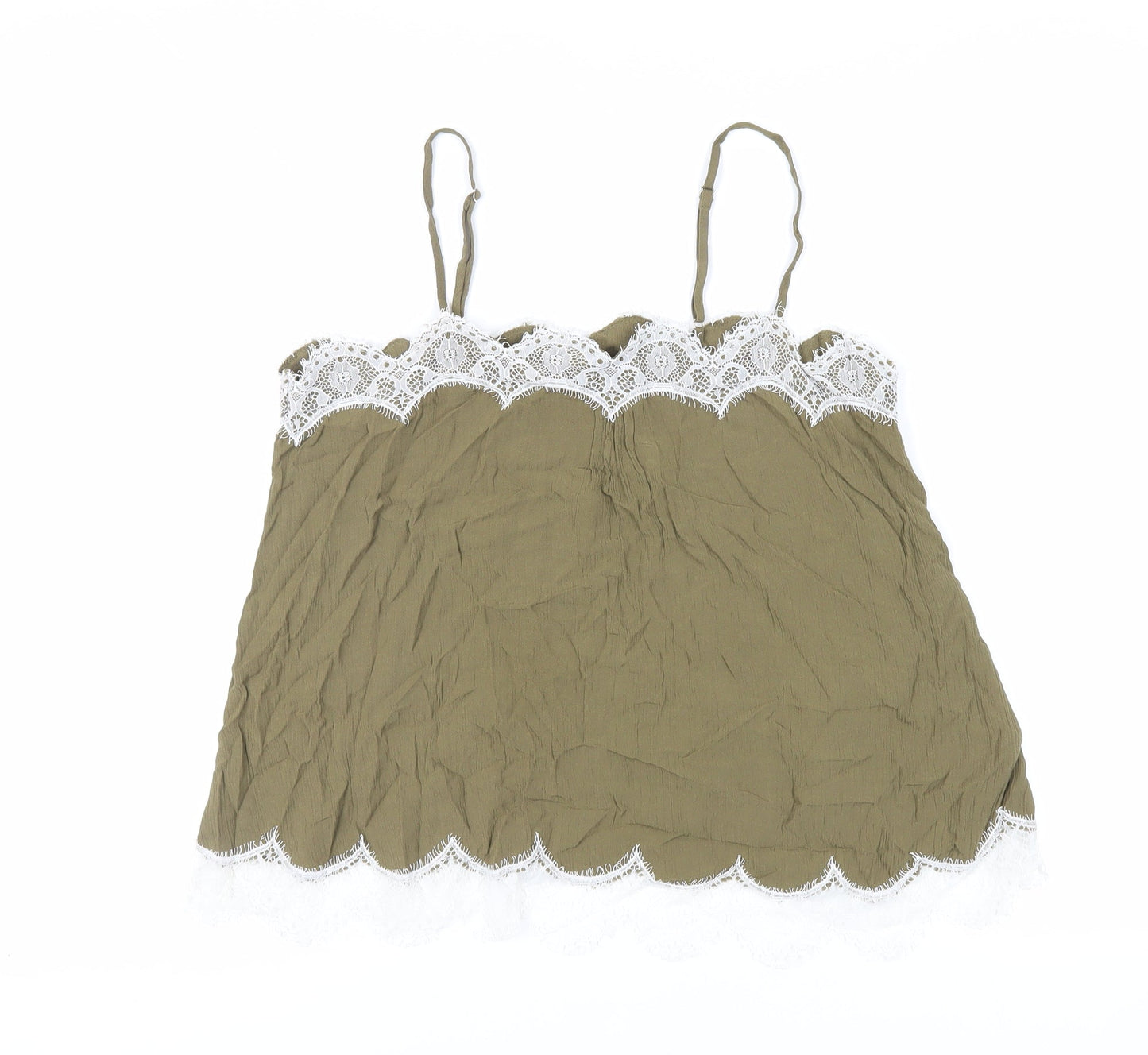 Womens UK Size 14 Marks and Spencer Green Camisole Tank