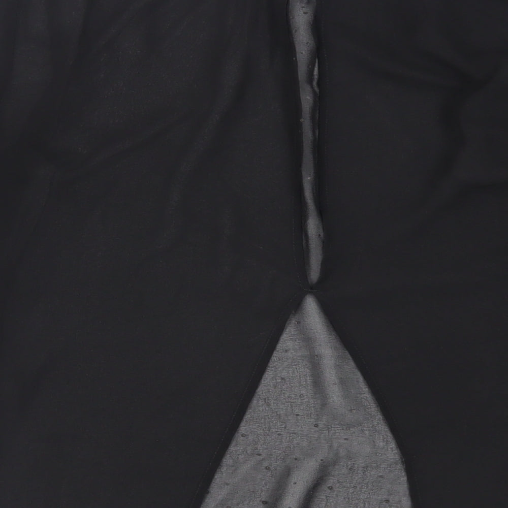 Womens UK Size 10 NEXT Black Basic Blouse