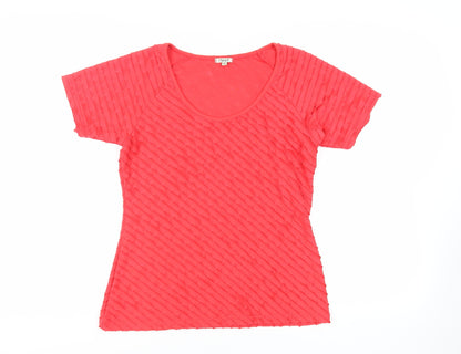 Womens UK Size M NEXT Red Basic Blouse