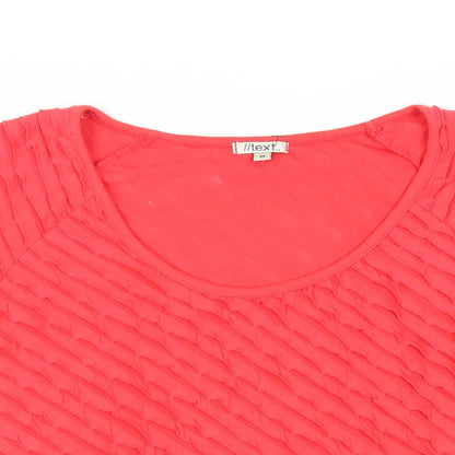 Womens UK Size M NEXT Red Basic Blouse