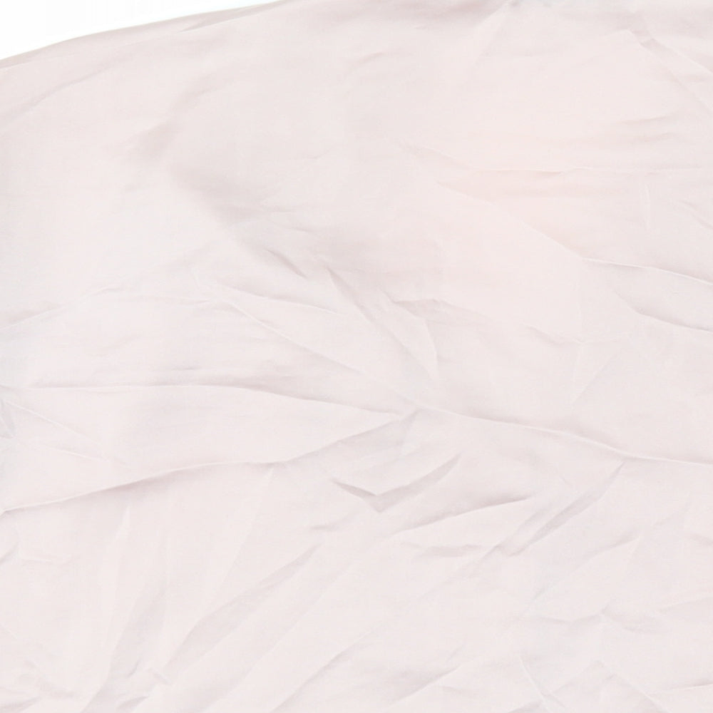 Womens UK Size 10 ASOS Pink Basic Button-Up