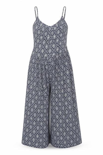 Womens UK Size M QED London One-Piece Blue Jumpsuit