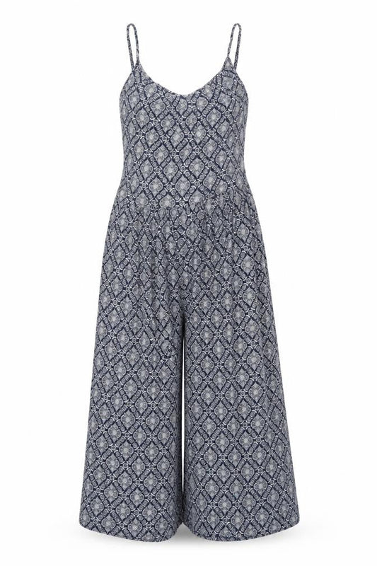Womens UK Size M QED London One-Piece Blue Jumpsuit