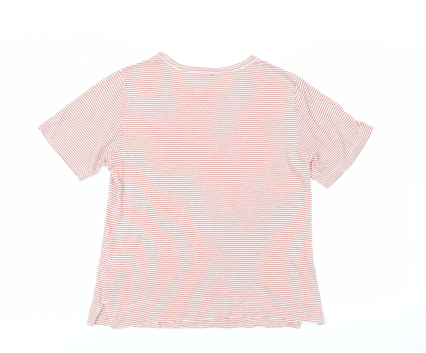 Womens UK Size 10 Marks and Spencer Red Basic T-Shirt