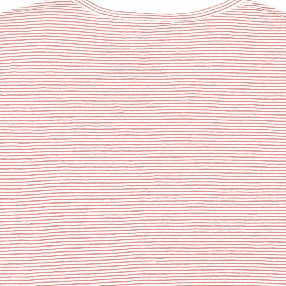 Womens UK Size 10 Marks and Spencer Red Basic T-Shirt
