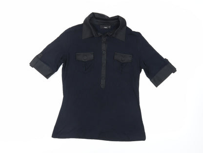 Womens UK Size 12 NEXT Blue Basic Blouse