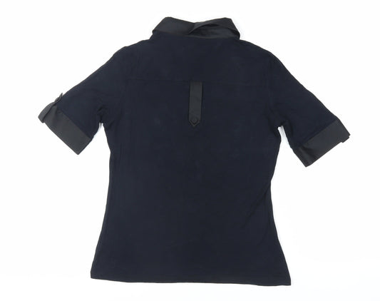 Womens UK Size 12 NEXT Blue Basic Blouse