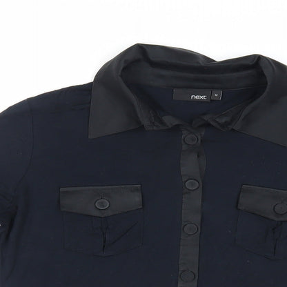 Womens UK Size 12 NEXT Blue Basic Blouse