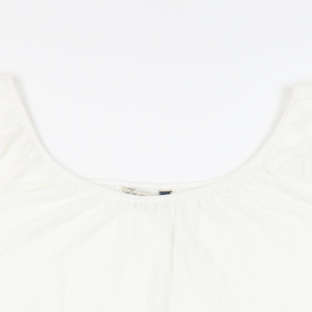 Womens UK Size 18 M&Co White Basic Blouse