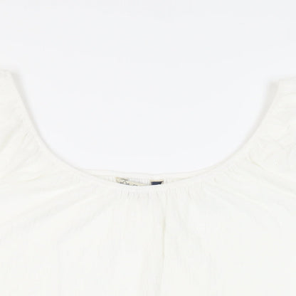 Womens UK Size 18 M&Co White Basic Blouse