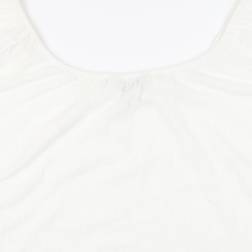 Womens UK Size 18 M&Co White Basic Blouse