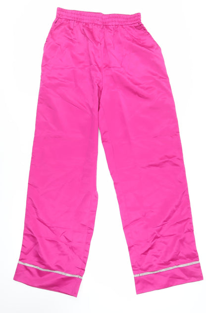 Womens UK Size 10 Boohoo Regular Fit  Pink Trousers