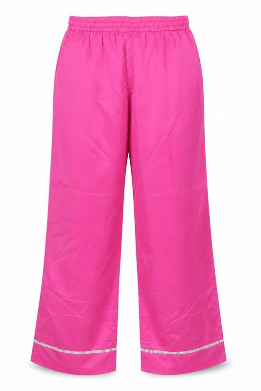 Womens UK Size 10 Boohoo Regular Fit  Pink Trousers