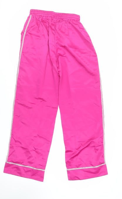 Womens UK Size 10 Boohoo Regular Fit  Pink Trousers
