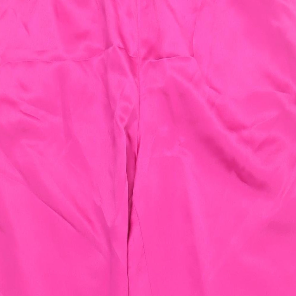 Womens UK Size 10 Boohoo Regular Fit  Pink Trousers