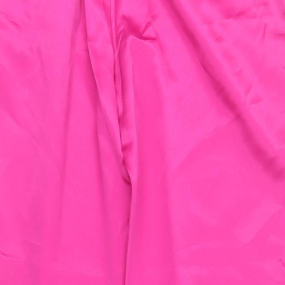 Womens UK Size 10 Boohoo Regular Fit  Pink Trousers