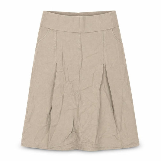 Noppies Womens Beige Linen A-Line Skirt Size XS - Maternity Elastic Waist