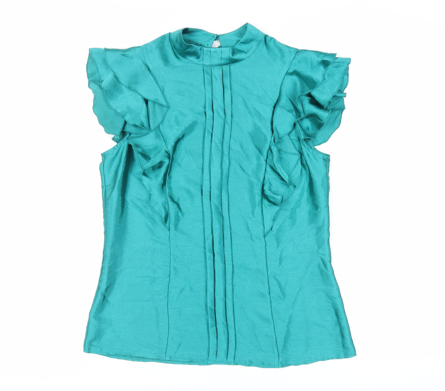 Womens UK Size 12 Marks and Spencer Green Basic Blouse