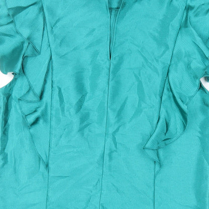 Womens UK Size 12 Marks and Spencer Green Basic Blouse