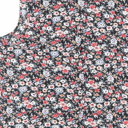 Womens UK Size 10 New Look Black Basic Blouse