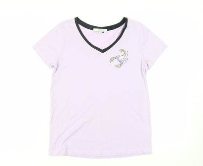 Womens UK Size 8 NEXT Purple Basic T-Shirt