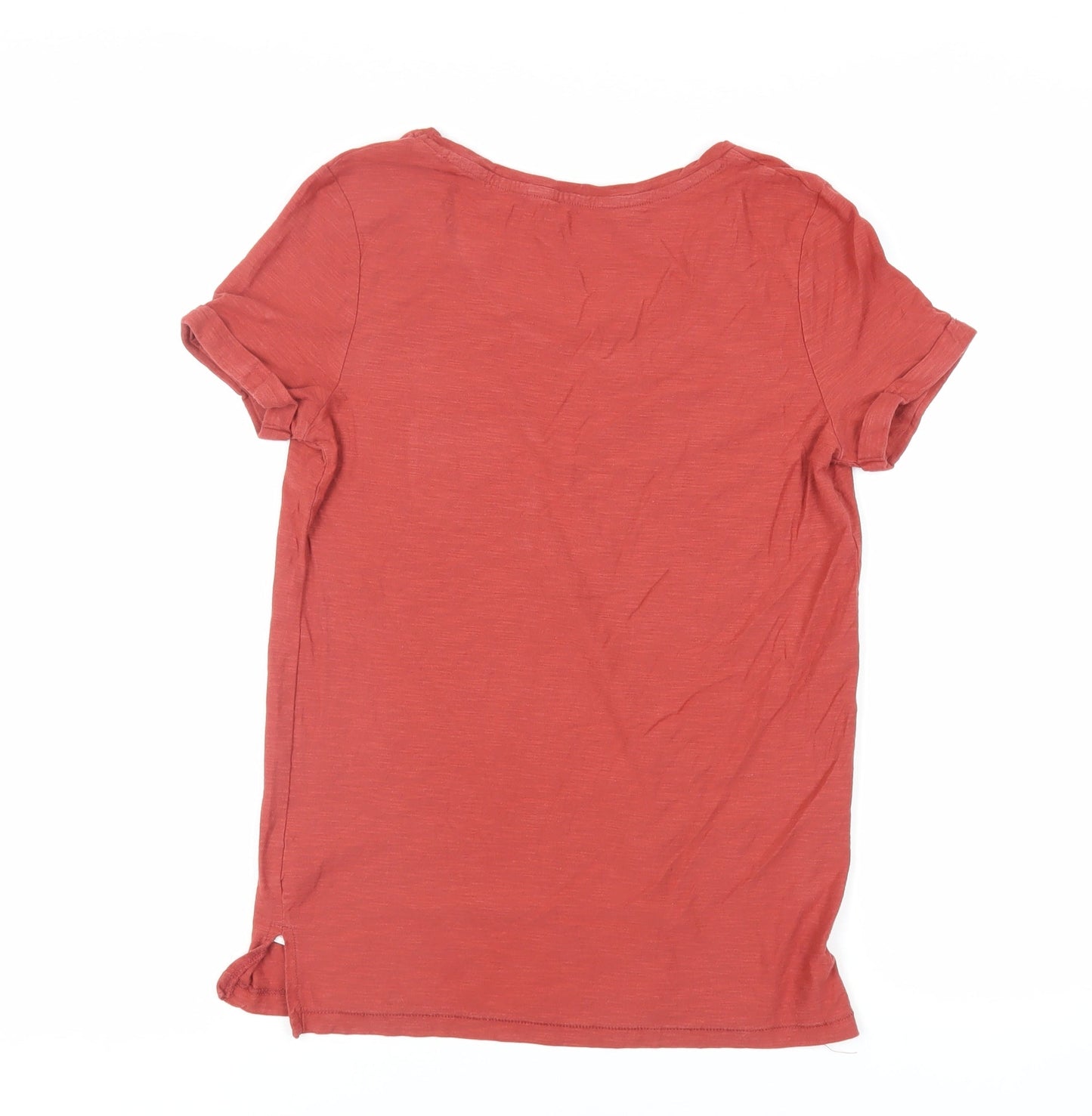 Womens UK Size 8 NEXT Red Basic T-Shirt