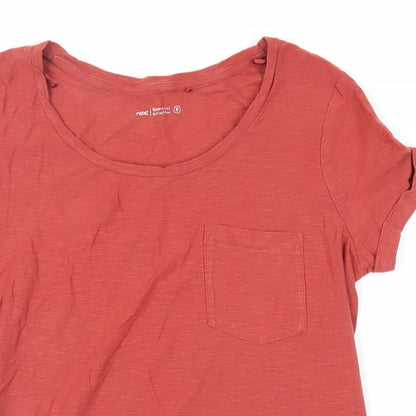 Womens UK Size 8 NEXT Red Basic T-Shirt