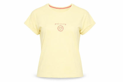 Marks & Spencer Womens Yellow Solid Cotton Top Pyjama Top Size S