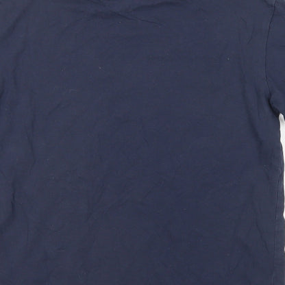 NEXT Boys Blue Cotton Pullover T-Shirt Size 9 Years Crew Neck Pullover - Star Wars Christmas