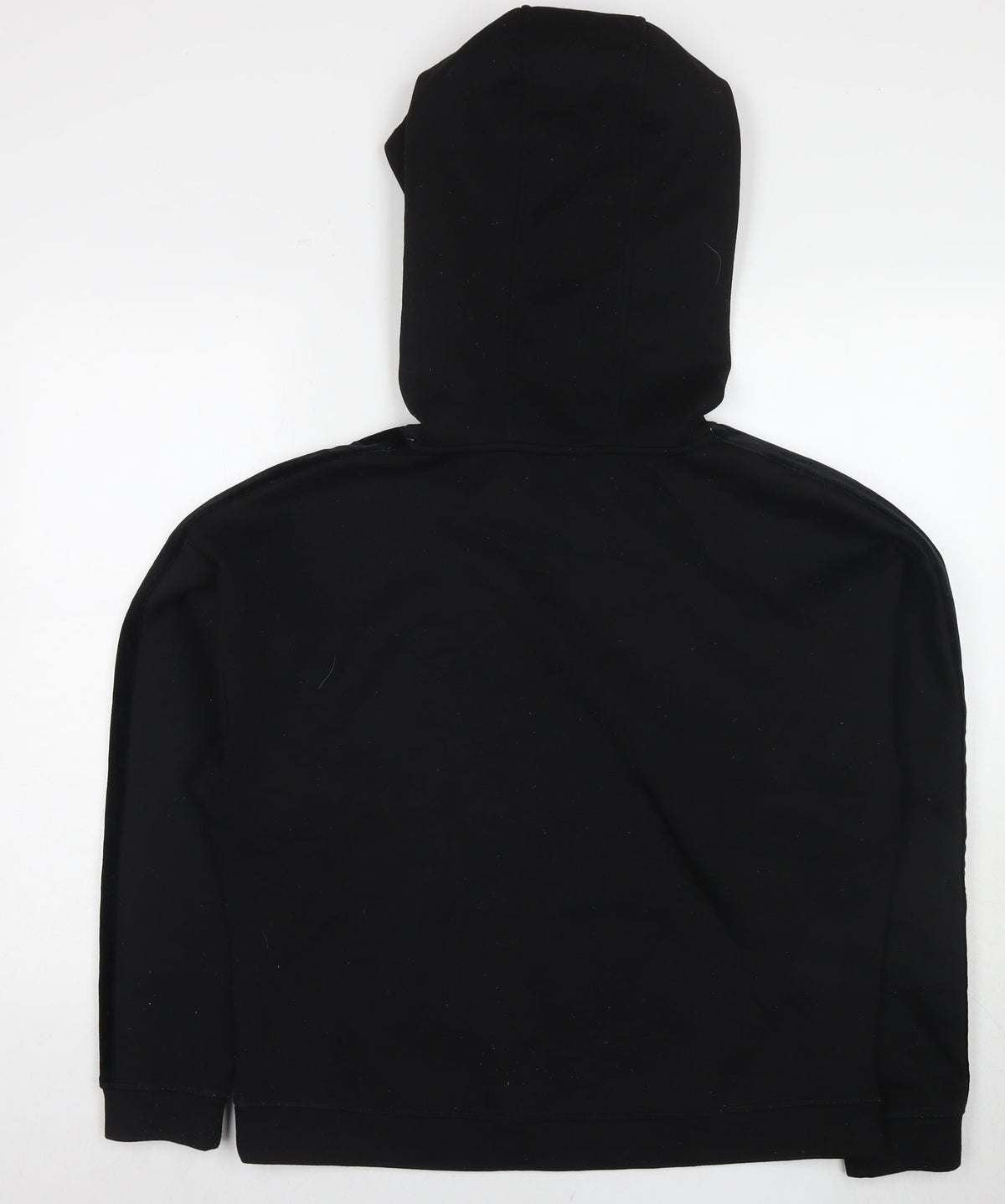 Marks & Spencer Womens Black Polyester Pullover Hoodie Size 14 Pullover