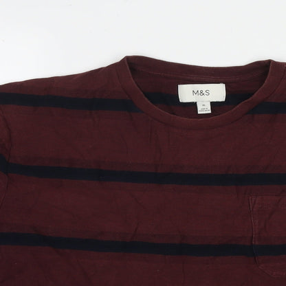 Mens UK Size XL Marks and Spencer Brown Pullover Sweatshirt
