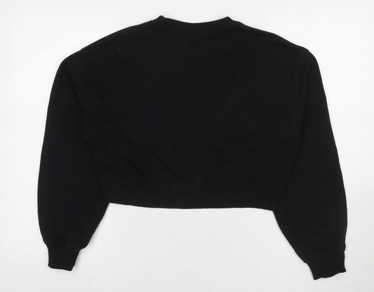 Womens UK Size S Divided by H&M Black Pullover Sweatshirt