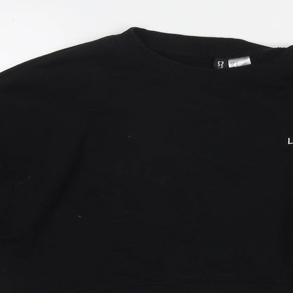 Womens UK Size S Divided by H&M Black Pullover Sweatshirt