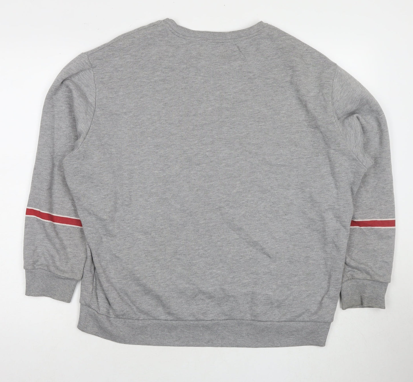 Womens UK Size XL Pull&Bear Grey Pullover Sweatshirt