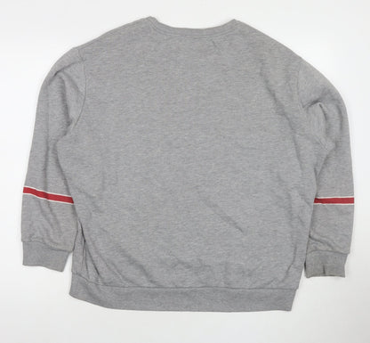 Womens UK Size XL Pull&Bear Grey Pullover Sweatshirt