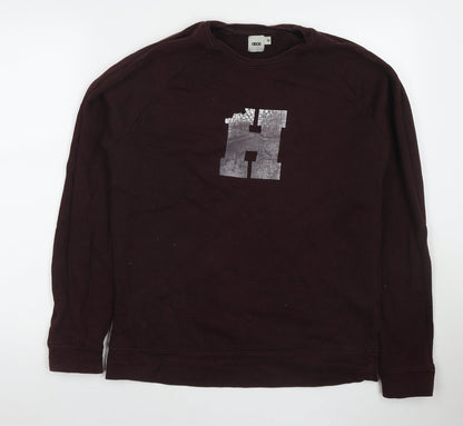 Mens UK Size M ASOS Red Pullover Sweatshirt