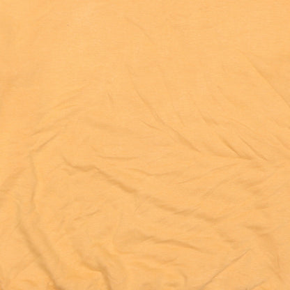 H&M Girls Orange Cotton Pullover Hoodie Size 10-11 Years Pullover - Age 10-12 Years