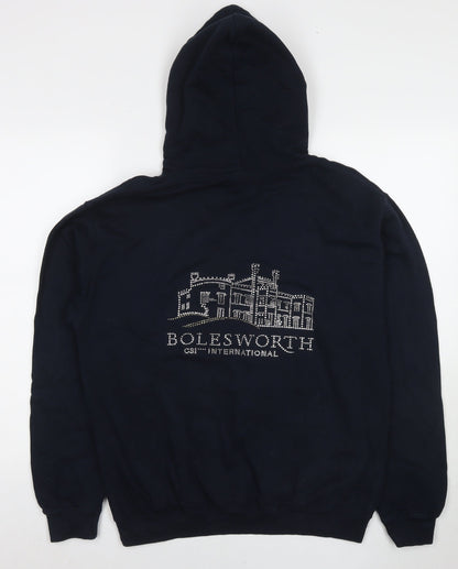 Bolesworth Womens Blue Cotton Pullover Hoodie Size M Pullover - Embellishment Detail