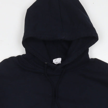 Bolesworth Womens Blue Cotton Pullover Hoodie Size M Pullover - Embellishment Detail