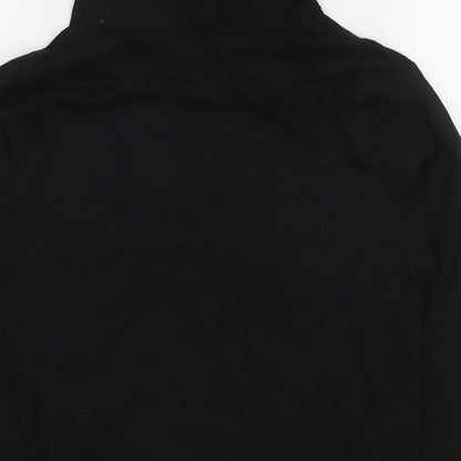 Dgfstm Boys Black Cotton Pullover Hoodie Size 13-14 Years Pullover - Flame