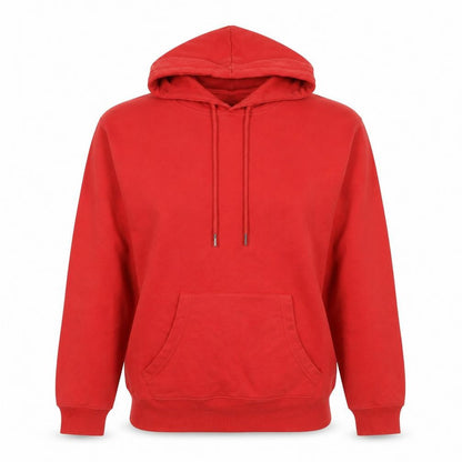 New Look Womens Red Cotton Pullover Hoodie Size 10 Pullover