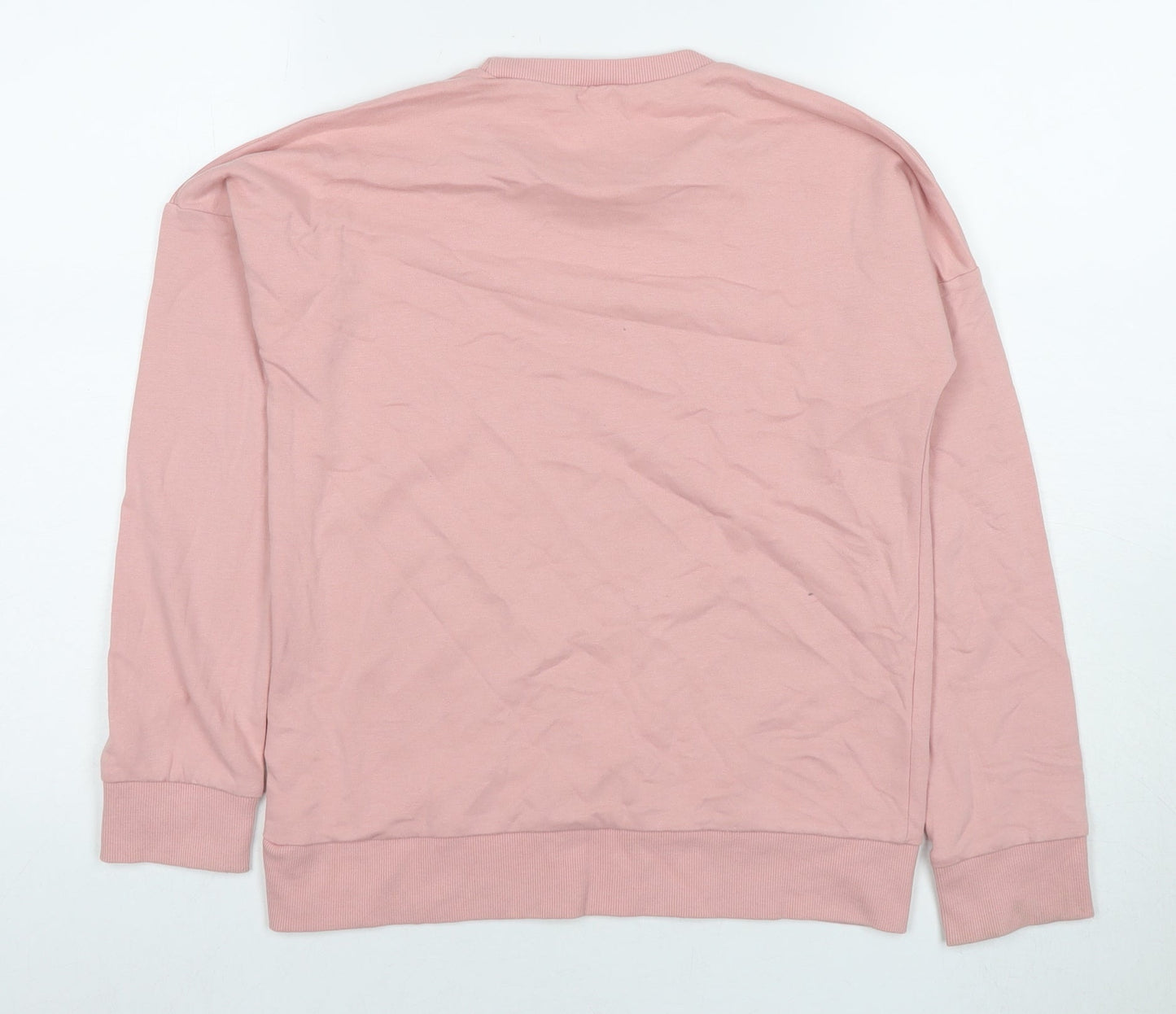 DECATHLON Girls Pink Cotton Pullover Sweatshirt Size 12-13 Years Pullover