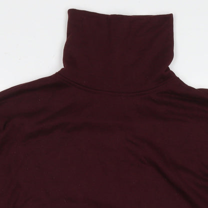 Souluxe Womens Red Cotton Pullover Sweatshirt Size S Pullover